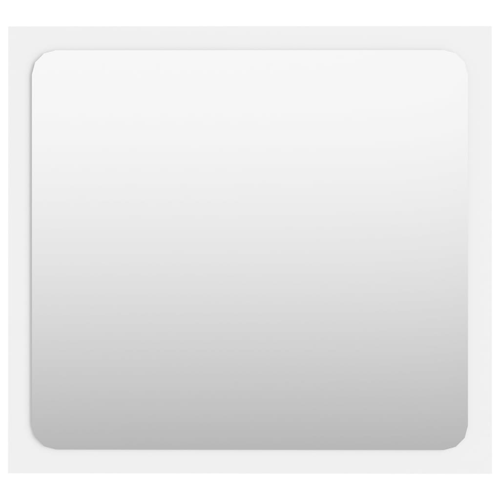 Bathroom Mirror White 40x1.5x37 cm Engineered Wood