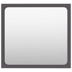 Bathroom Mirror Grey 40x1.5x37 cm Engineered Wood