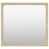 Bathroom Mirror Sonoma Oak 40x1.5x37 cm Engineered Wood - Front View