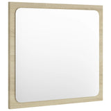 Bathroom Mirror Sonoma Oak 40x1.5x37 cm Engineered Wood - Side View