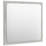 Bathroom Mirror Concrete Grey 40x1.5x37 cm Engineered Wood - Side View