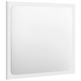 Bathroom Mirror High Gloss White 40x1.5x37 cm Engineered Wood - Side View