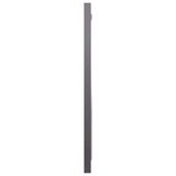 Bathroom Mirror High Gloss Grey 40x1.5x37 cm Engineered Wood - Top-Down View
