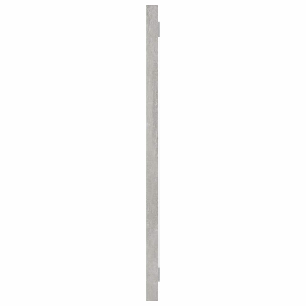 Bathroom Mirror Concrete Grey 60x1.5x37 cm Engineered Wood