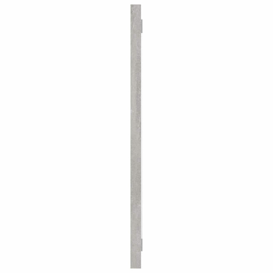 Bathroom Mirror Concrete Grey 60x1.5x37 cm Engineered Wood