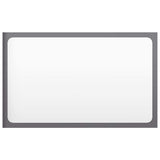 Bathroom Mirror High Gloss Grey 60x1.5x37 cm Engineered Wood