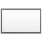 Bathroom Mirror High Gloss Grey 60x1.5x37 cm Engineered Wood