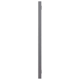 Bathroom Mirror High Gloss Grey 60x1.5x37 cm Engineered Wood
