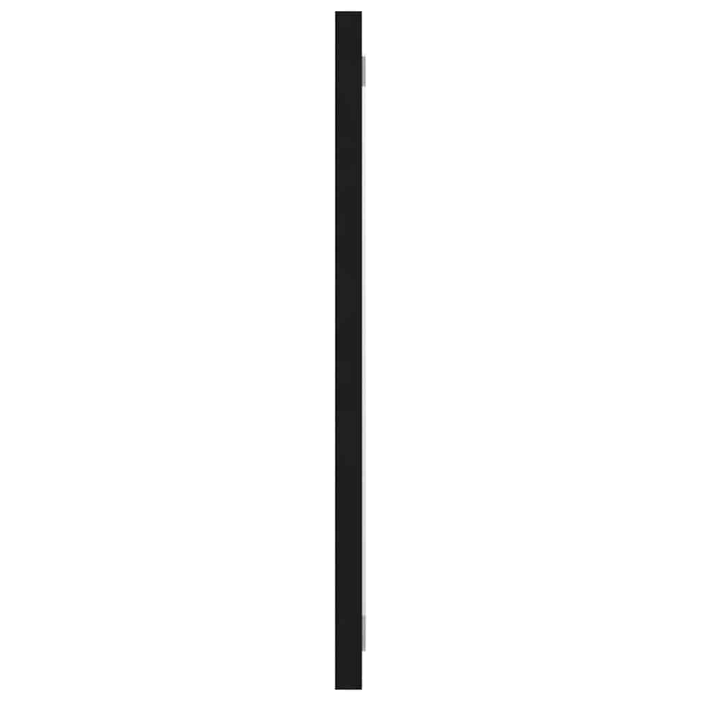 Bathroom Mirror Black 80x1.5x37 cm Engineered Wood