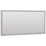 Bathroom Mirror Concrete Grey 80x1.5x37 cm Engineered Wood - Side View