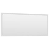 Bathroom Mirror White 90x1.5x37 cm Engineered Wood - Side View