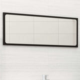Bathroom Mirror Black 90x1.5x37 cm Engineered Wood