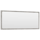 Bathroom Mirror Concrete Grey 90x1.5x37 cm Engineered Wood - Side View