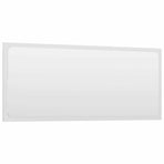 Bathroom Mirror High Gloss White 90x1.5x37 cm Engineered Wood
