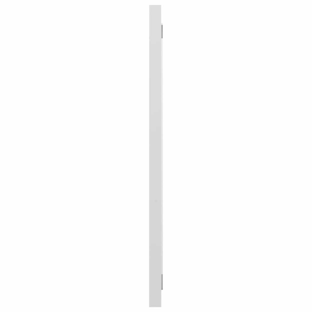Bathroom Mirror High Gloss White 90x1.5x37 cm Engineered Wood