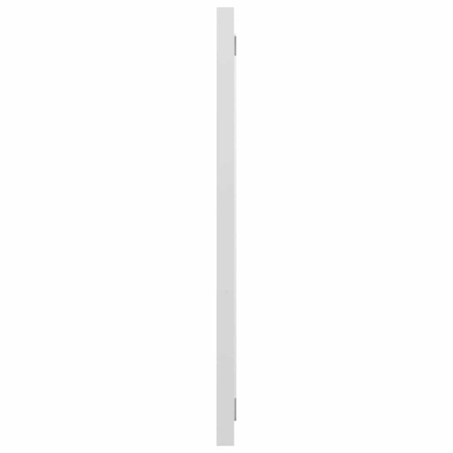 Bathroom Mirror High Gloss White 90x1.5x37 cm Engineered Wood