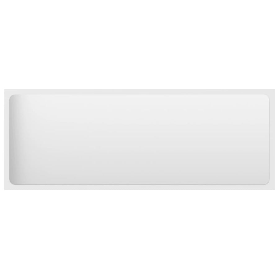 Bathroom Mirror White 100x1.5x37 cm Engineered Wood
