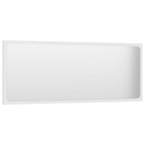 Bathroom Mirror White 100x1.5x37 cm Engineered Wood