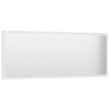 Bathroom Mirror White 100x1.5x37 cm Engineered Wood - Side View