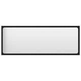 Bathroom Mirror Black 100x1.5x37 cm Engineered Wood