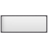 Bathroom Mirror Grey 100x1.5x37 cm Engineered Wood