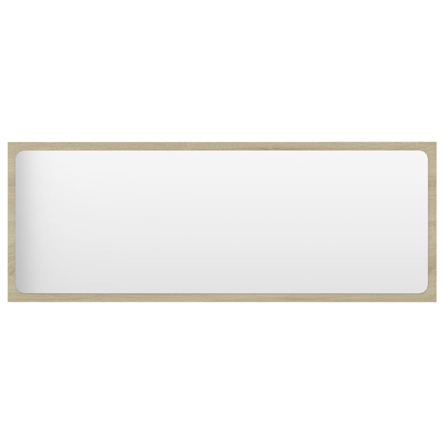 Bathroom Mirror Sonoma Oak 100x1.5x37 cm Engineered Wood