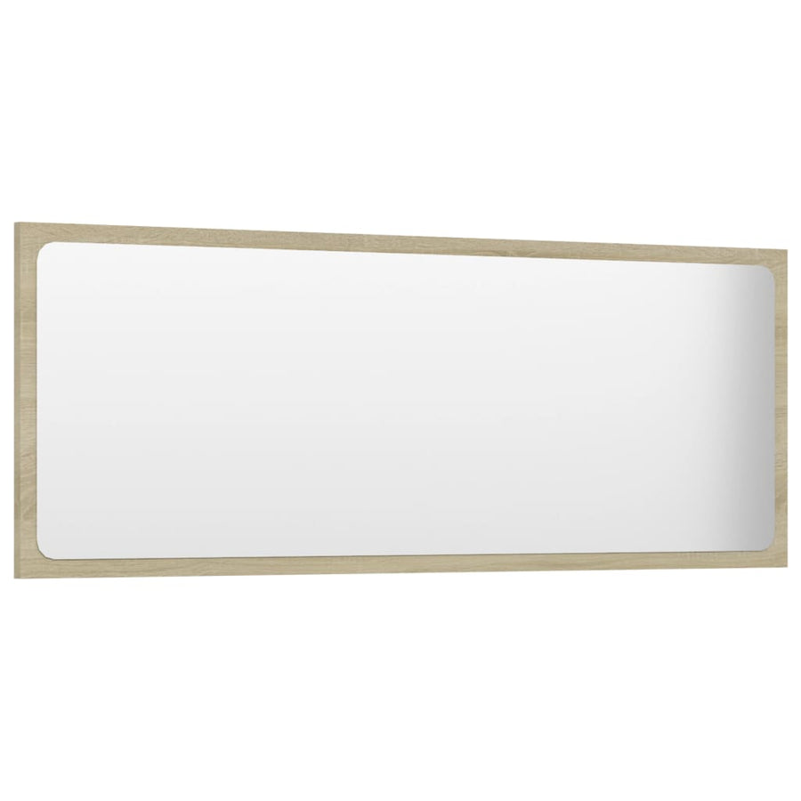 Bathroom Mirror Sonoma Oak 100x1.5x37 cm Engineered Wood