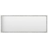 Bathroom Mirror Concrete Grey 100x1.5x37 cm Engineered Wood