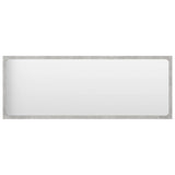 Bathroom Mirror Concrete Grey 100x1.5x37 cm Engineered Wood - Front View