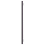 Bathroom Mirror High Gloss Grey 100x1.5x37 cm Engineered Wood