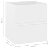 Sink Cabinet White 41x38.5x45 cm Engineered Wood
