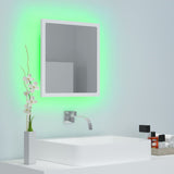 LED Bathroom Mirror White 40x8.5x37 cm Acrylic - Top-Down View