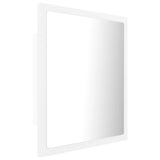 LED Bathroom Mirror White 40x8.5x37 cm Acrylic - Low Angle