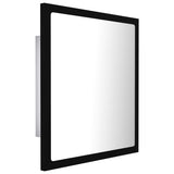 LED Bathroom Mirror Black 40x8.5x37 cm Acrylic - Low Angle