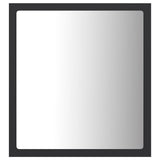 LED Bathroom Mirror Grey 40x8.5x37 cm Acrylic