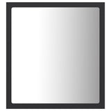 LED Bathroom Mirror Grey 40x8.5x37 cm Acrylic - Side View