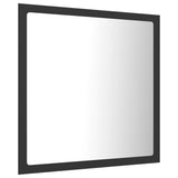LED Bathroom Mirror Grey 40x8.5x37 cm Acrylic - Close-Up Angle