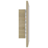 LED Bathroom Mirror Sonoma Oak 40x8.5x37 cm Acrylic - Extra Image