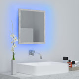 LED Bathroom Mirror Concrete Grey 40x8.5x37 cm Acrylic - Rear View