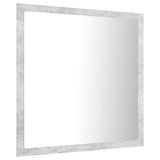 LED Bathroom Mirror Concrete Grey 40x8.5x37 cm Acrylic - Low Angle