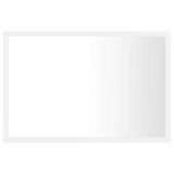 LED Bathroom Mirror White 60x8.5x37 cm Acrylic - Side View