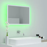 LED Bathroom Mirror White 60x8.5x37 cm Acrylic - Extra Image