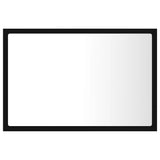LED Bathroom Mirror Black 60x8.5x37 cm Acrylic