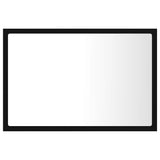 LED Bathroom Mirror Black 60x8.5x37 cm Acrylic - Side View