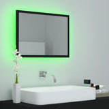 LED Bathroom Mirror Black 60x8.5x37 cm Acrylic - Extra Image