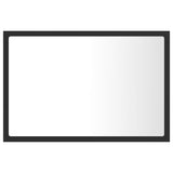 LED Bathroom Mirror Grey 60x8.5x37 cm Acrylic - Side View