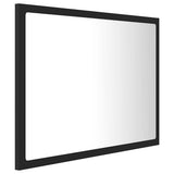 LED Bathroom Mirror Grey 60x8.5x37 cm Acrylic
