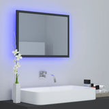 LED Bathroom Mirror Grey 60x8.5x37 cm Acrylic - Extra Image