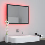 LED Bathroom Mirror Grey 60x8.5x37 cm Acrylic - Extra Image