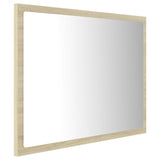 LED Bathroom Mirror Sonoma Oak 60x8.5x37 cm Acrylic - Top-Down View